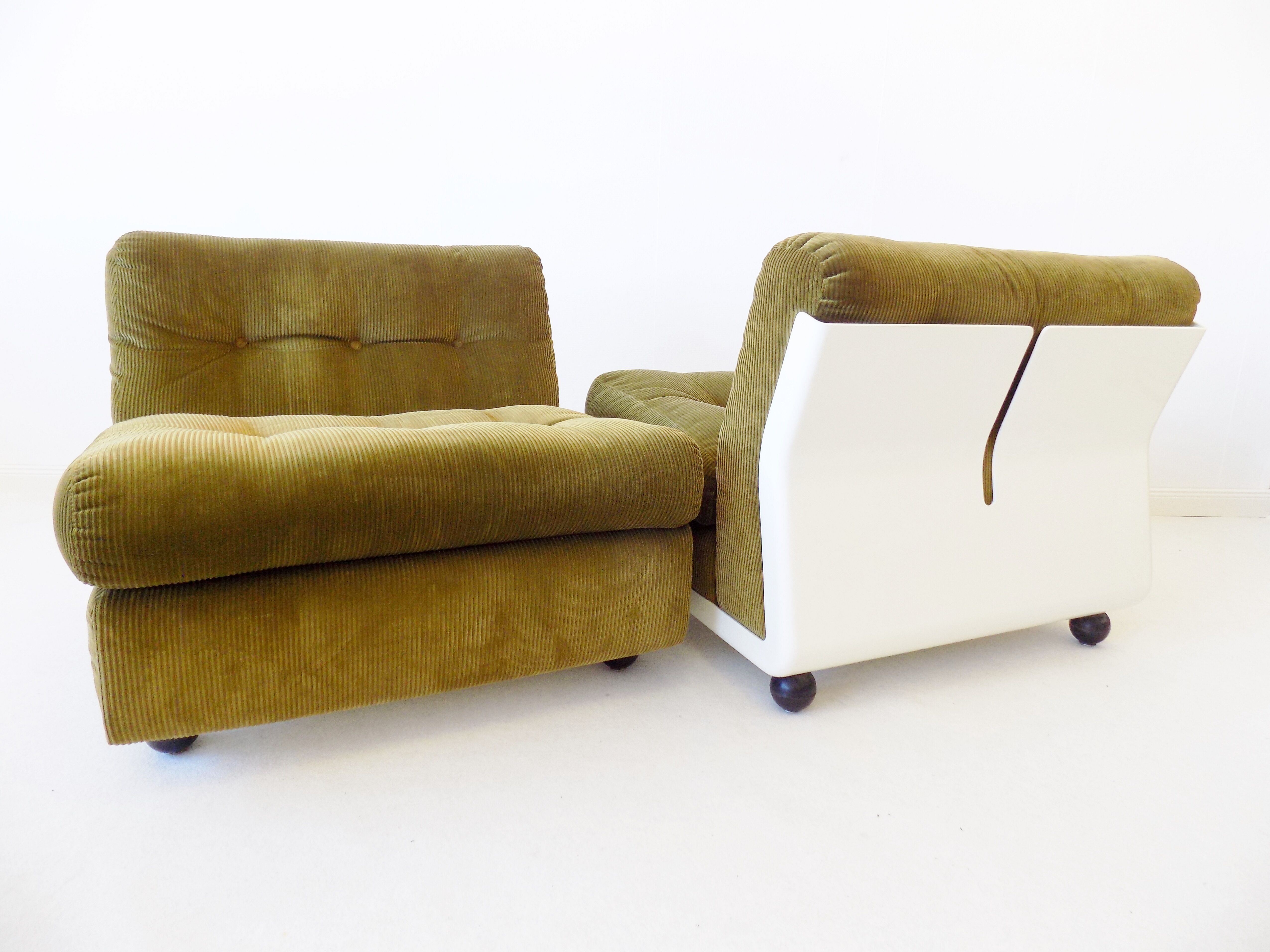 C&B Italia Amanta set of 2 lounge chairs by Mario Bellini 70s