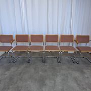 Set of 6 Vintage Cesca Chair by Bene Austria 1970s / Mid Century Chrome Din