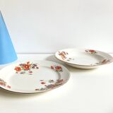 Set of old Onnaing earthenware serving dishes