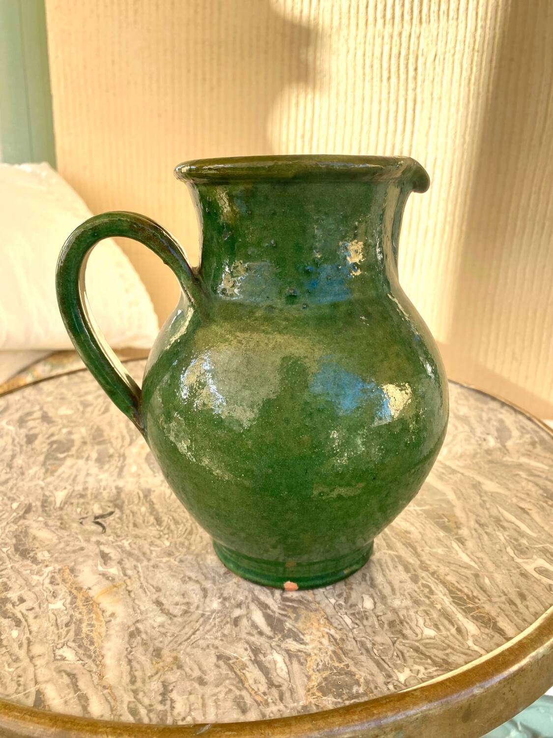 EDM Soreze glazed terracotta carafe