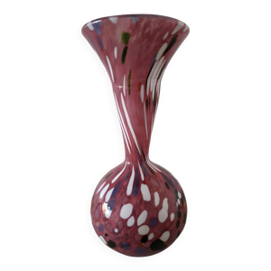 Vase soufflé moucheté
