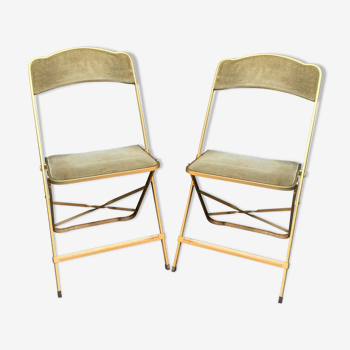 Pair of folding chairs from the 60s