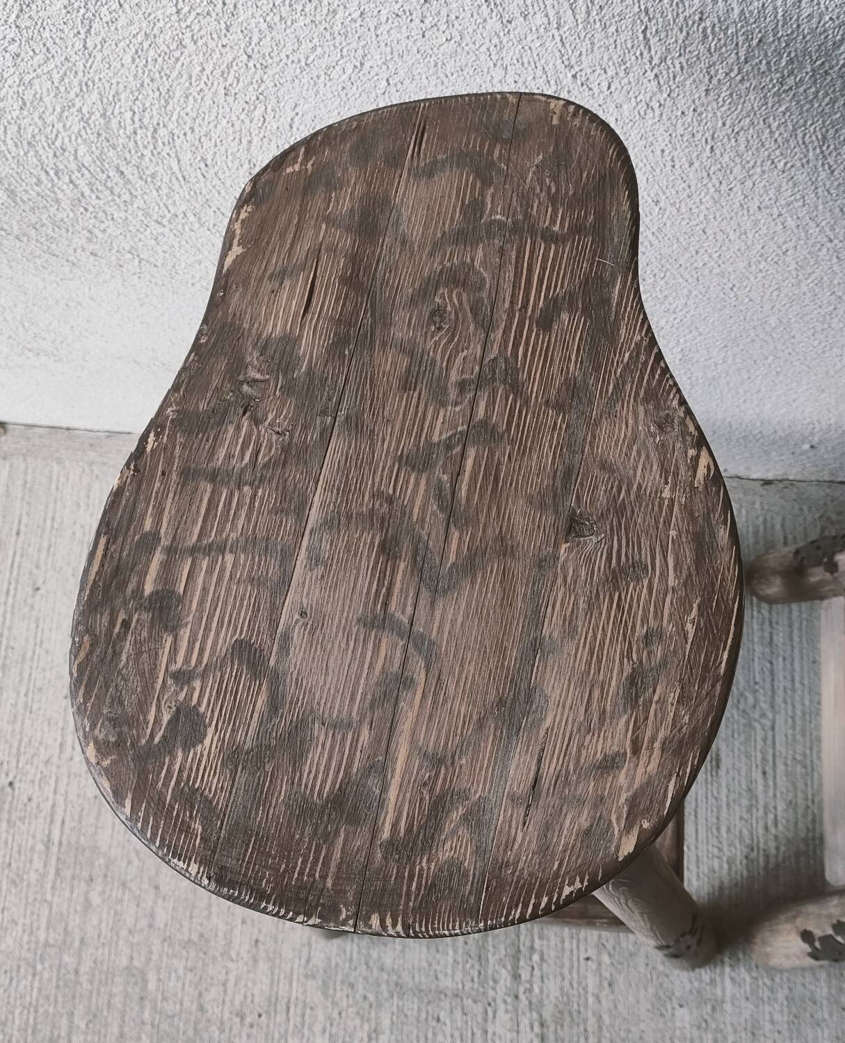 Pair of rustic high stools