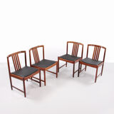 Dinner chairs design by Illum Wrapsø 1960 Denmark.
