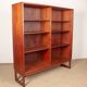 Large Scandinavian teak shelving unit with 6 adjustable shelves by Borge Mogensen