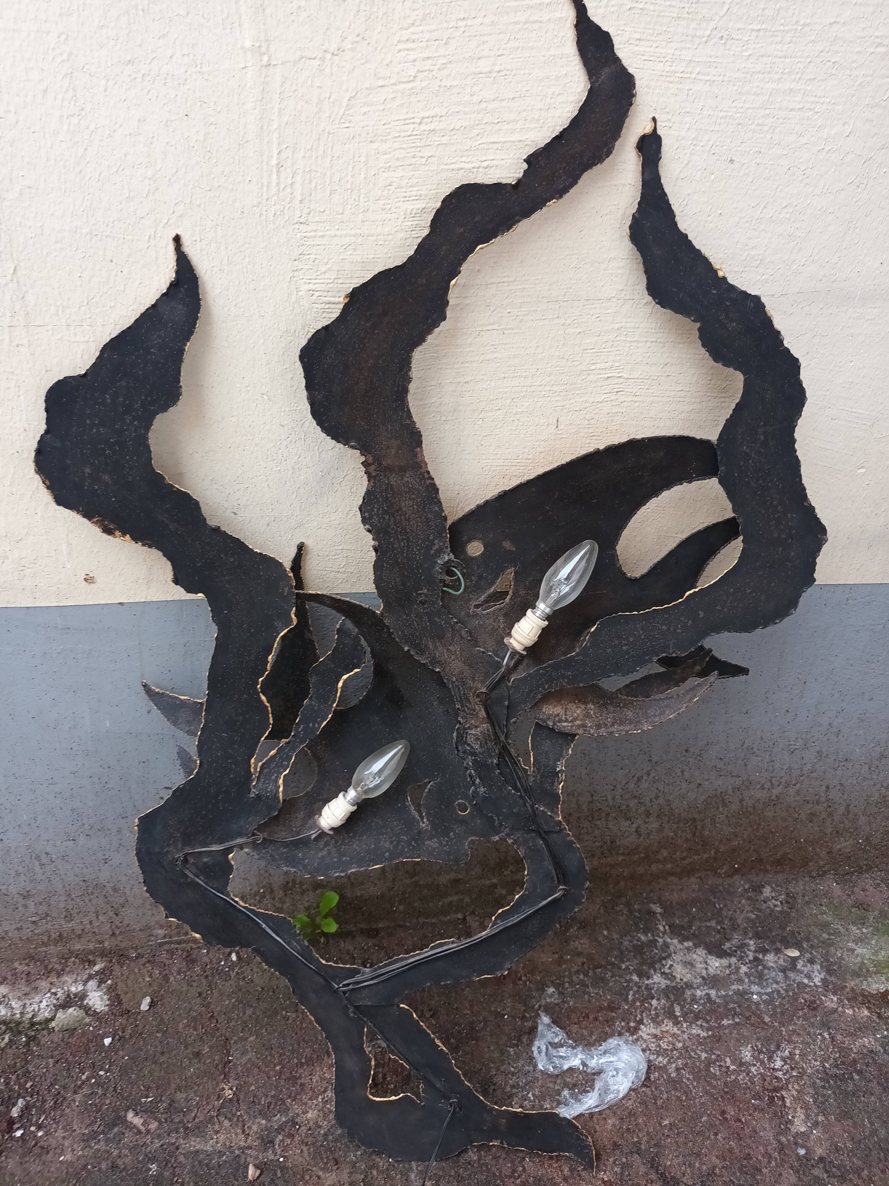 Decorative and luminous wall light from the 60s