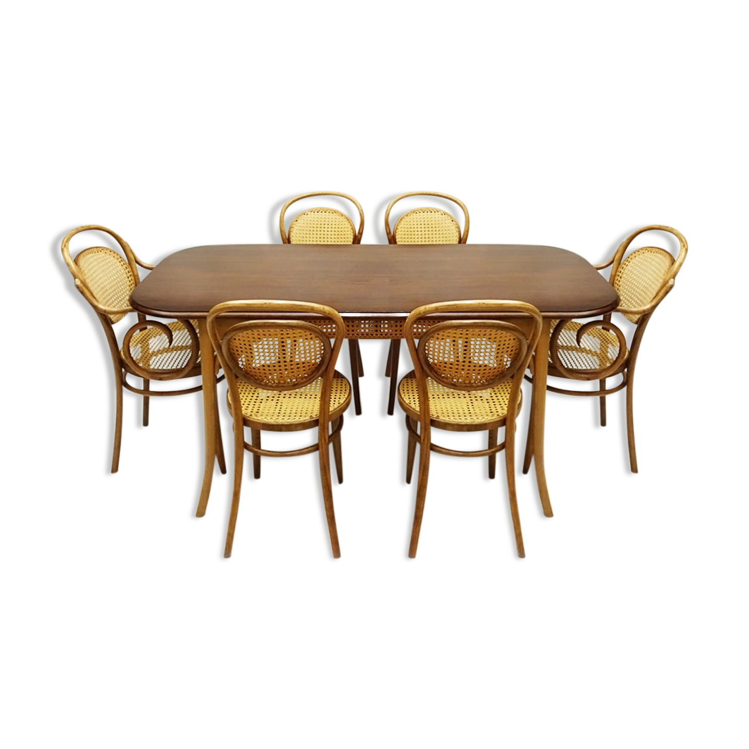 Table et 6 chaises Michael Thonet No.11