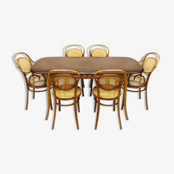 Table et 6 chaises Michael Thonet No.11