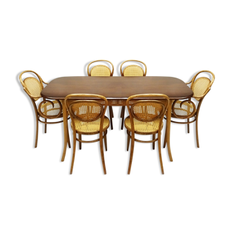 Table et 6 chaises Michael Thonet No.11
