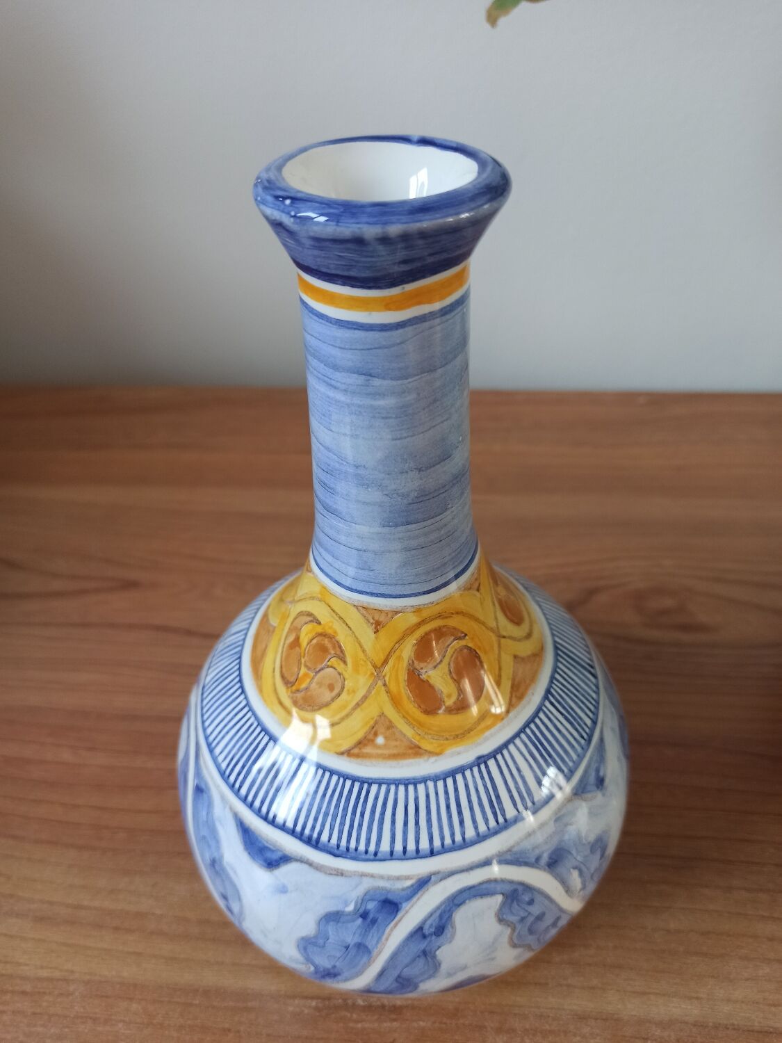 Vintage ceramic vase signed Colette - Riviera / Primavera style