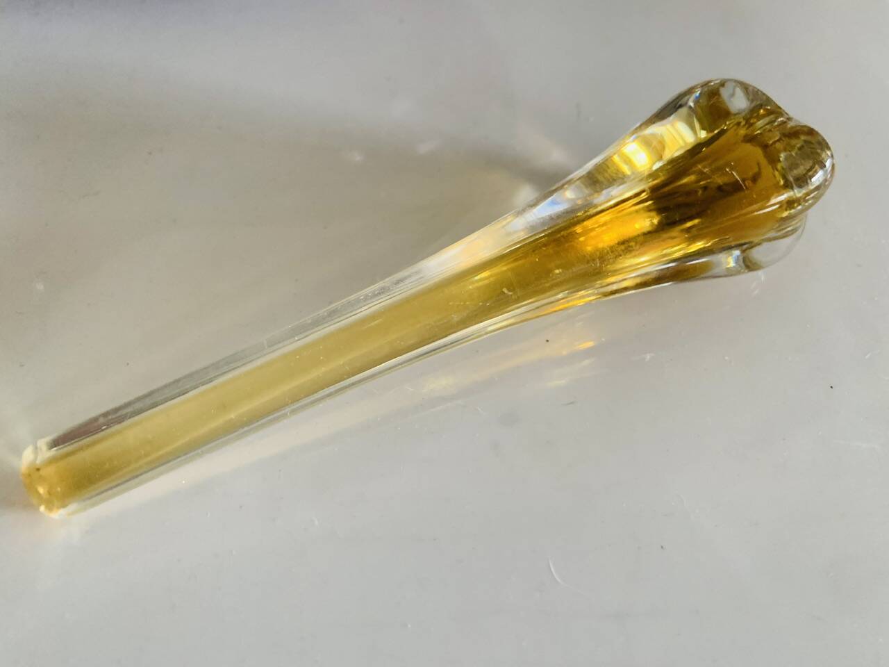 Vintage ashtray, Murano Sommerso, with pestle and label, circa 1960s