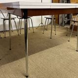 Tublac formica table and chairs set 1970