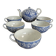 Ancient Japanese tea service Phoenix Decor – Early 20th century