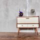 Mini sideboard TV cabinet end of Scandinavian vintage sofa