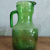 Vintage Green Glass Italian Orangeade Set