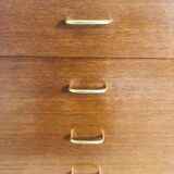 Scandinavian style dresser with 4 drawers and storage, circa 60