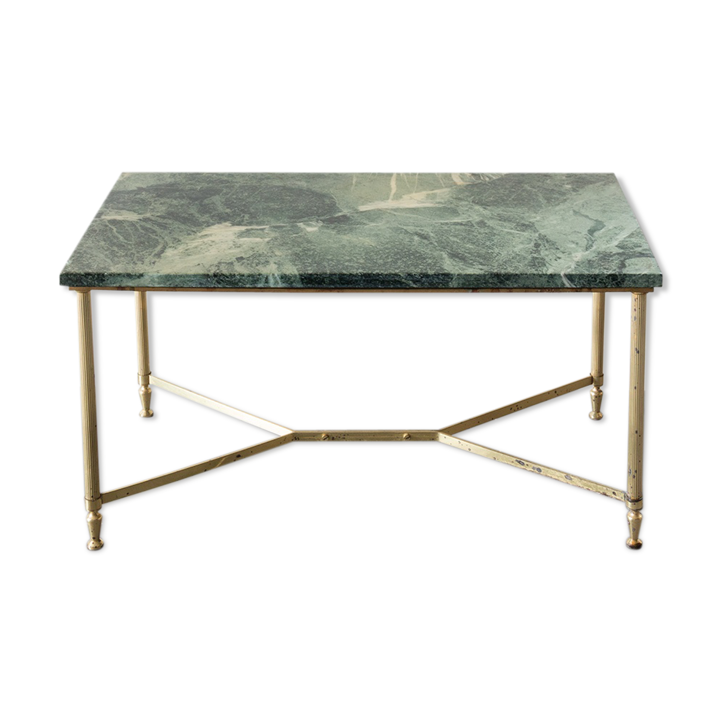Green marble coffee table