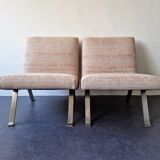 Set of 2 model 141 lounge chairs by Joseph Andre Motte by Artifort, The Netherlands 1955
