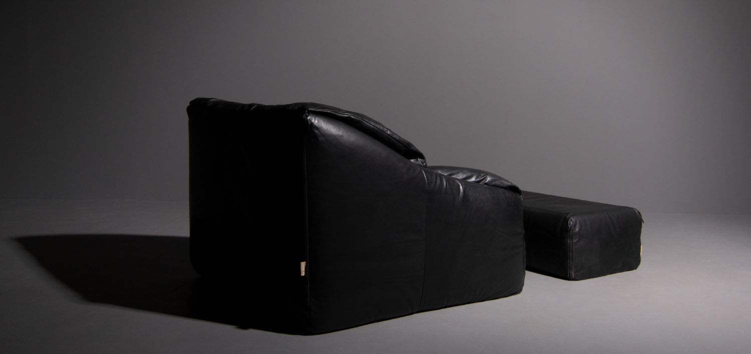Armchair and Ottoman Cinna model Plumy made for Ligne Roset