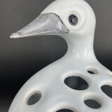 Duck vase by Jacques Molin Faïencerie de Charolles circa 1970