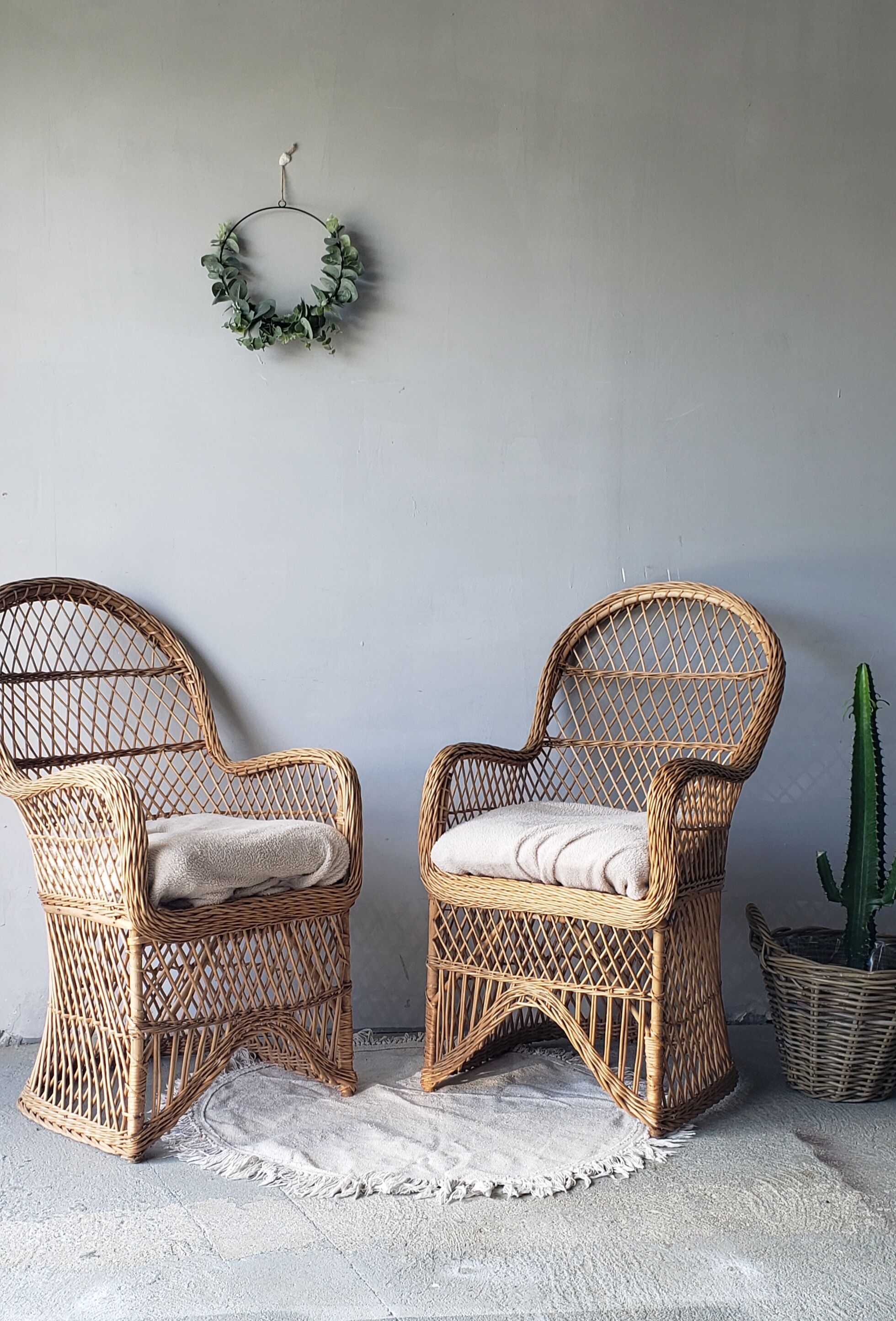 Wicker chair set