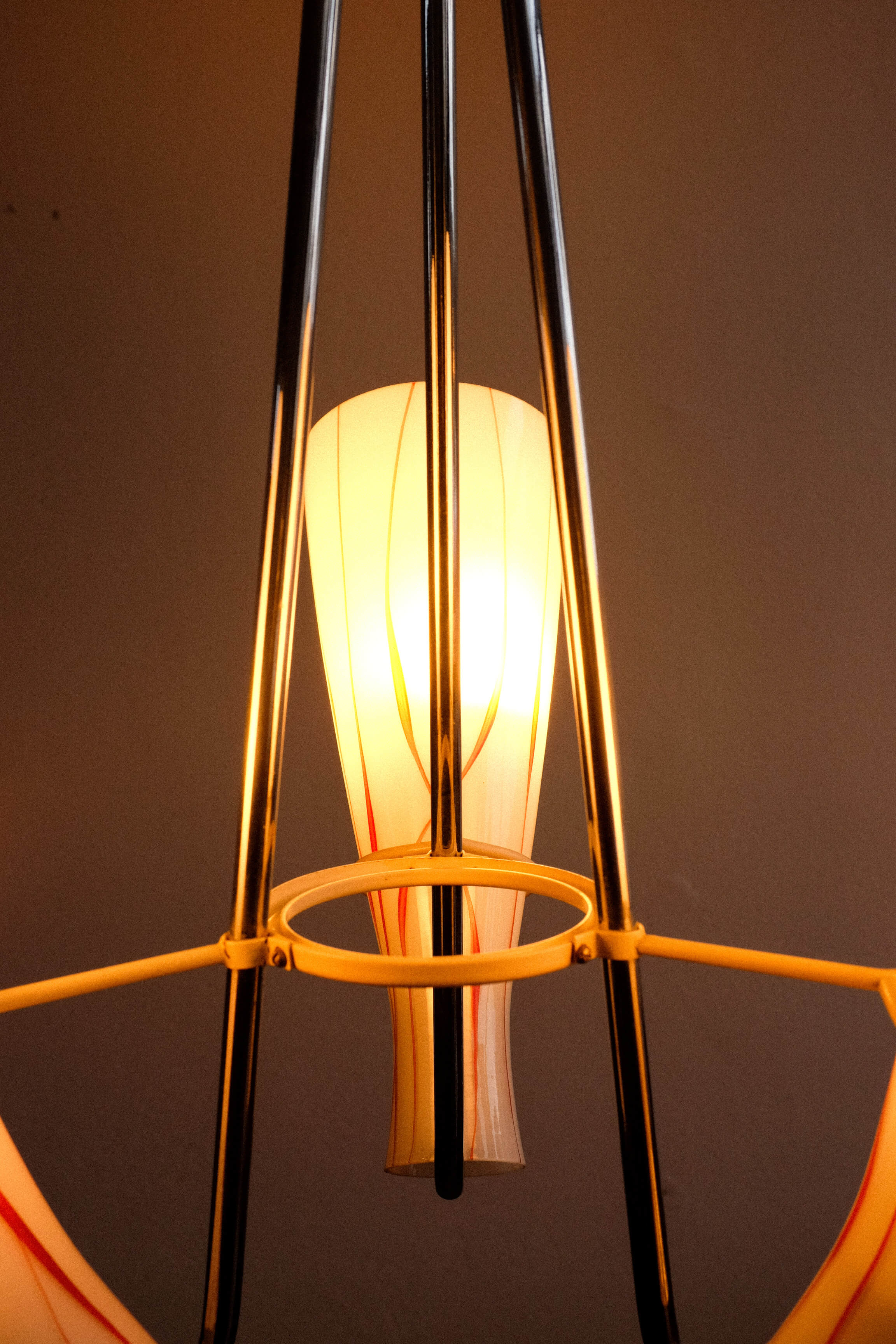 Lustre vintage de Zukov Tchécoslovaquie, années 1950