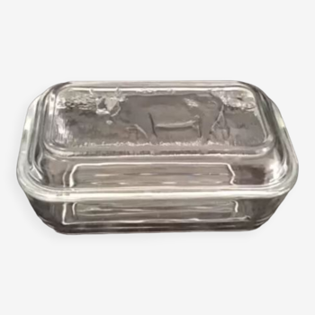 Glass butter Luminarc arc international dish, transparent