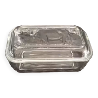 Glass butter Luminarc arc international dish, transparent