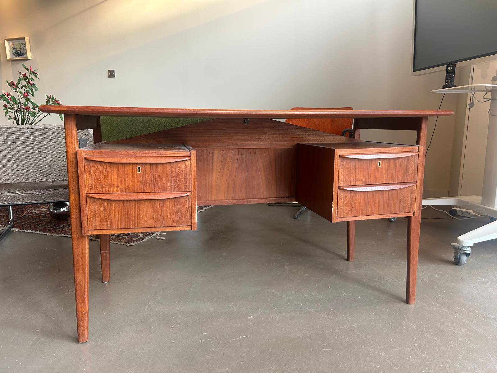 Danish desk from the 1960s by Gunnar Tibergaard.
