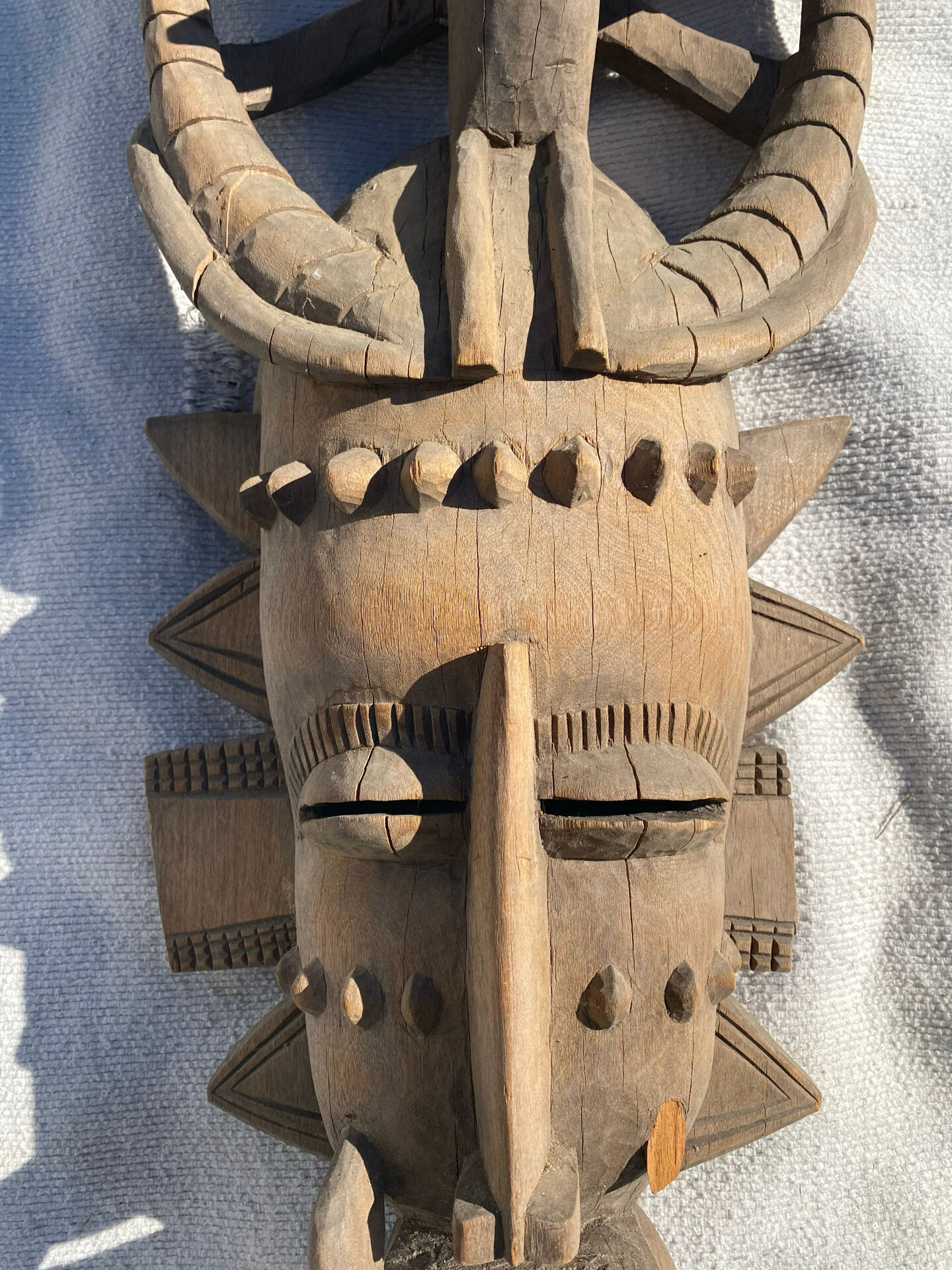 Grand Senoufo kpélié mask from Ivory Coast, 20th century.