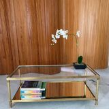 Table basse double plateau