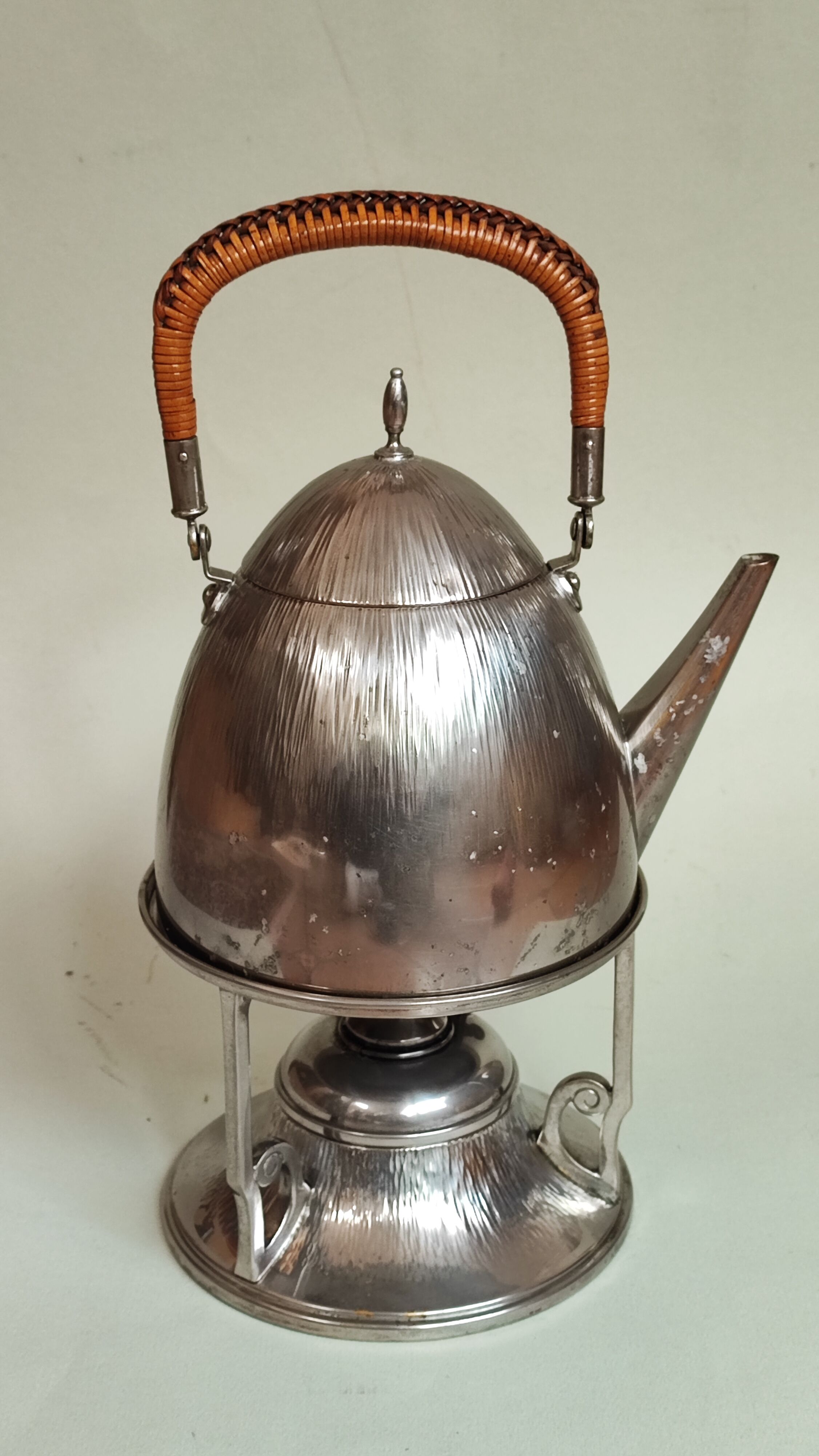 Silver plated EMF teapot and burner