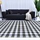190x290 cm medium kilim rug, cream beige black mustard kilim rug