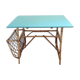 Desk mint green vintage 60s/70s Wicker rattan