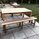 Pair of farm benches