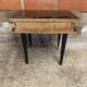 Antique Nightstand with Drawer, Macassar Wood, Mid 20th Century, Vintage