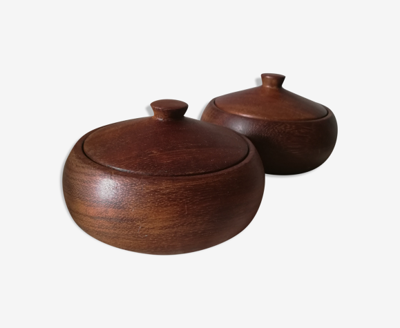Boîtes scandinaves en teck massif