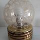 Pair of golden bedside lamps