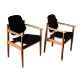 Pair of arne Vodder armchairs - fd-184