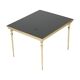 Table basse vintage en laiton et cuivre