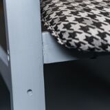 Set of 4 chairs fabric pied de poule anni' 60 vintage modern