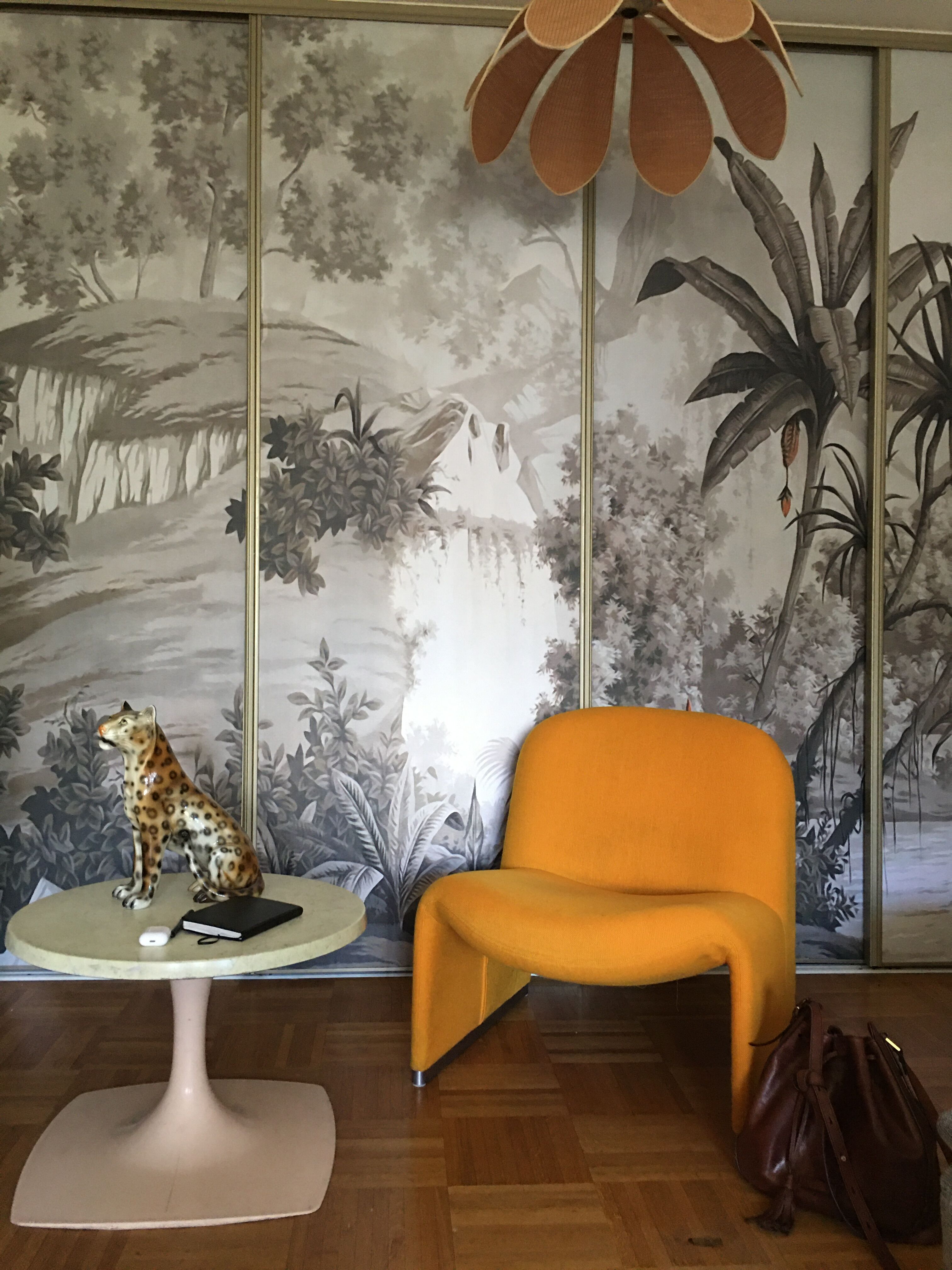 Giancarlo Piretti's Alky armchair for Castelli, 1970s orange-yellow