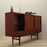 Teak highboard, Danish design, 1970s, manufactured by ES Møbler