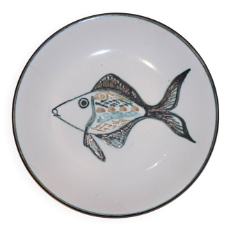 Assiètte Robert Picault en céramique de Vallauris.