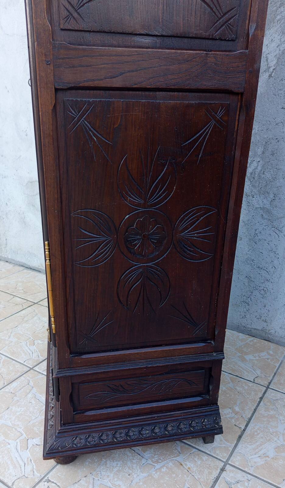 Breton style bonnetière wardrobe in natural wood