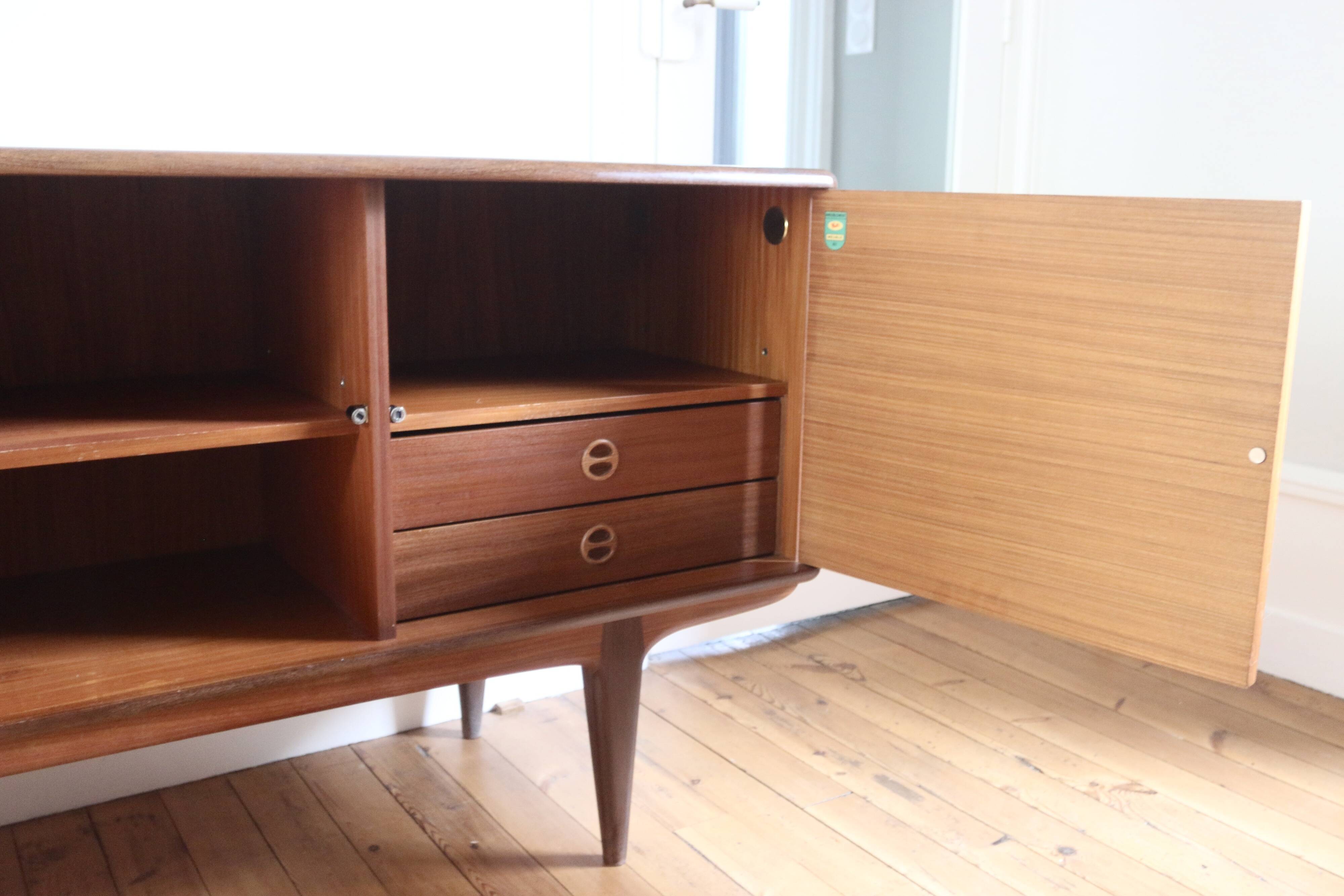 Vintage Scandinavian teak sideboard