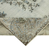 Hand-knotted antique turkish 1970s 173 cm x 284 cm blue carpet