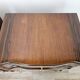 Art Decò bedside tables in walnut burl with brass knobs