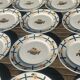 Set of twelve flat plates - Vintage Badonviller model DOC 30s/40s