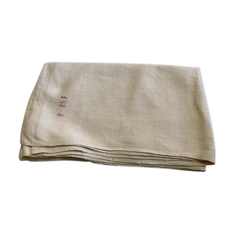 Ecru hemp tablecloth